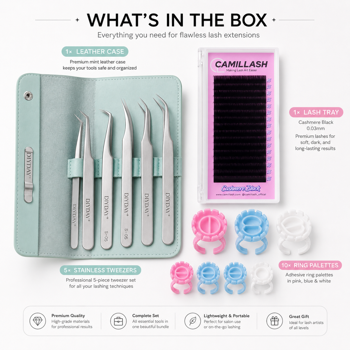 The Starter Tech Kit — Tweezers, Trays & Rings