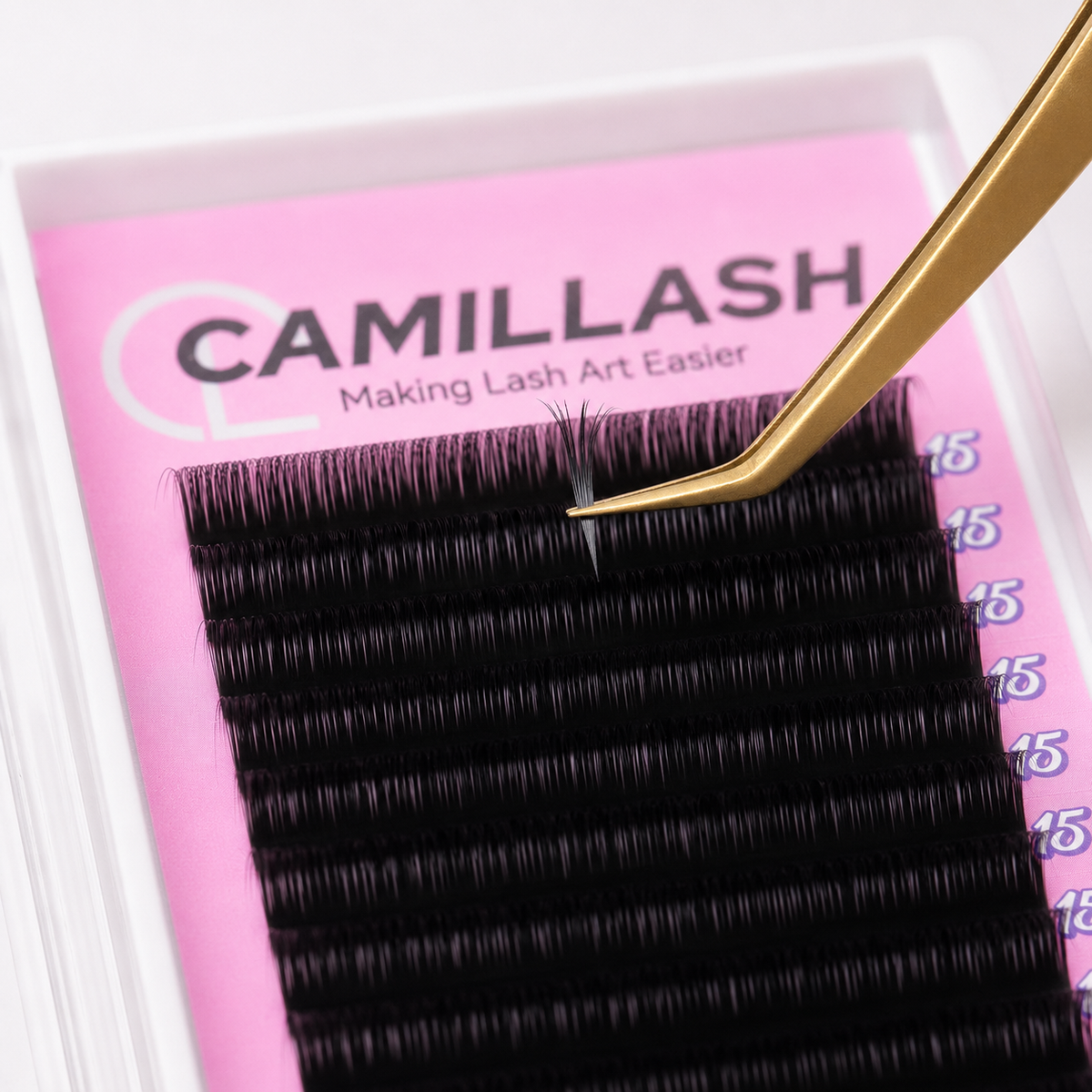 Cashmere Volume Lash Trays — 16 Rows (0.03–0.07)