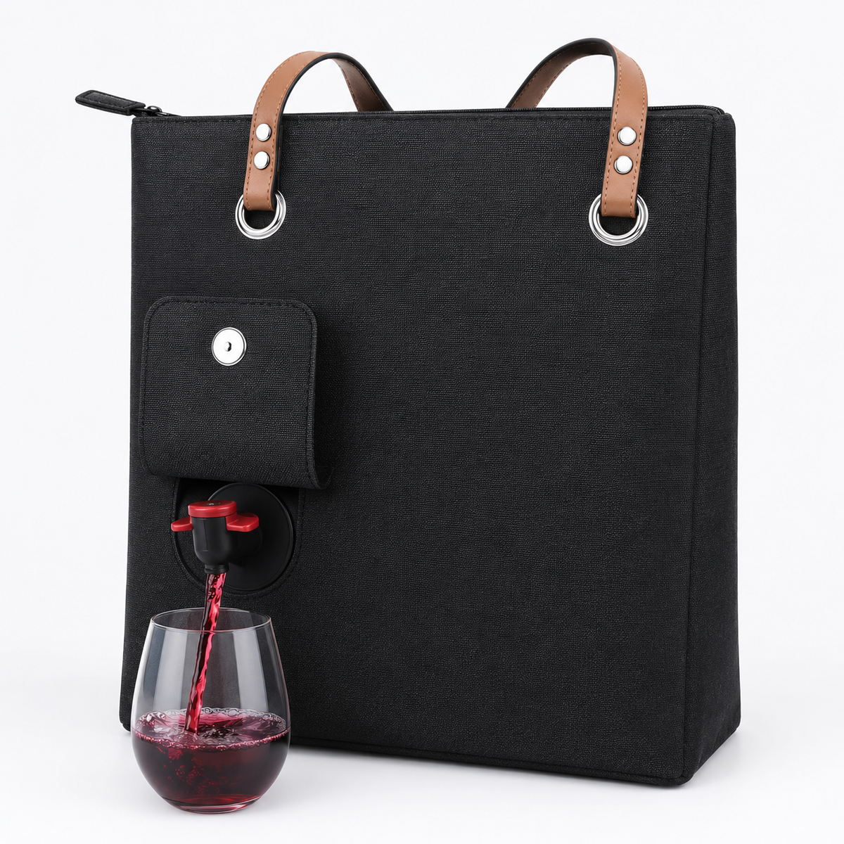 Insulated Beach Tote with Hidden Drink Dispenser – Leakproof 1.5L Spout Bag
