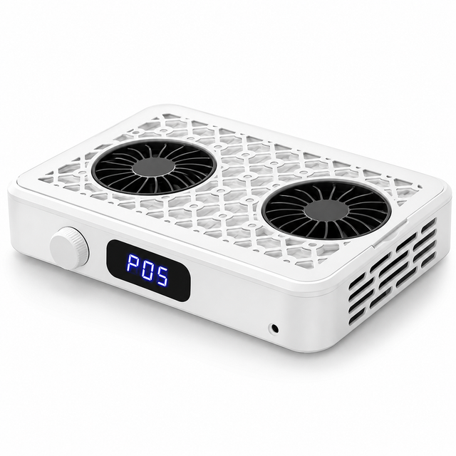 Brushless Nail Dust Collector — Twin Turbo 60W