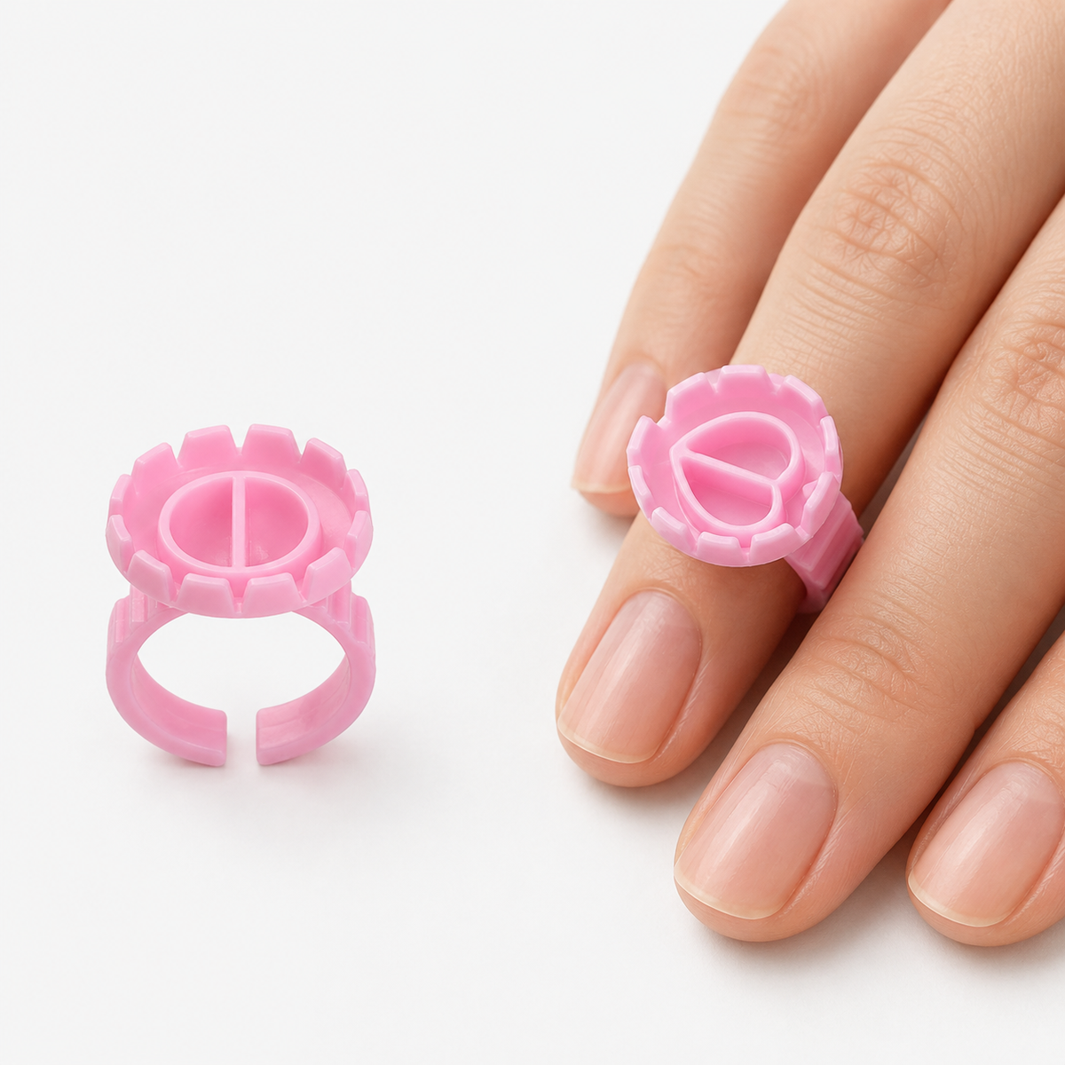 Disposable Glue Rings — 100 Count