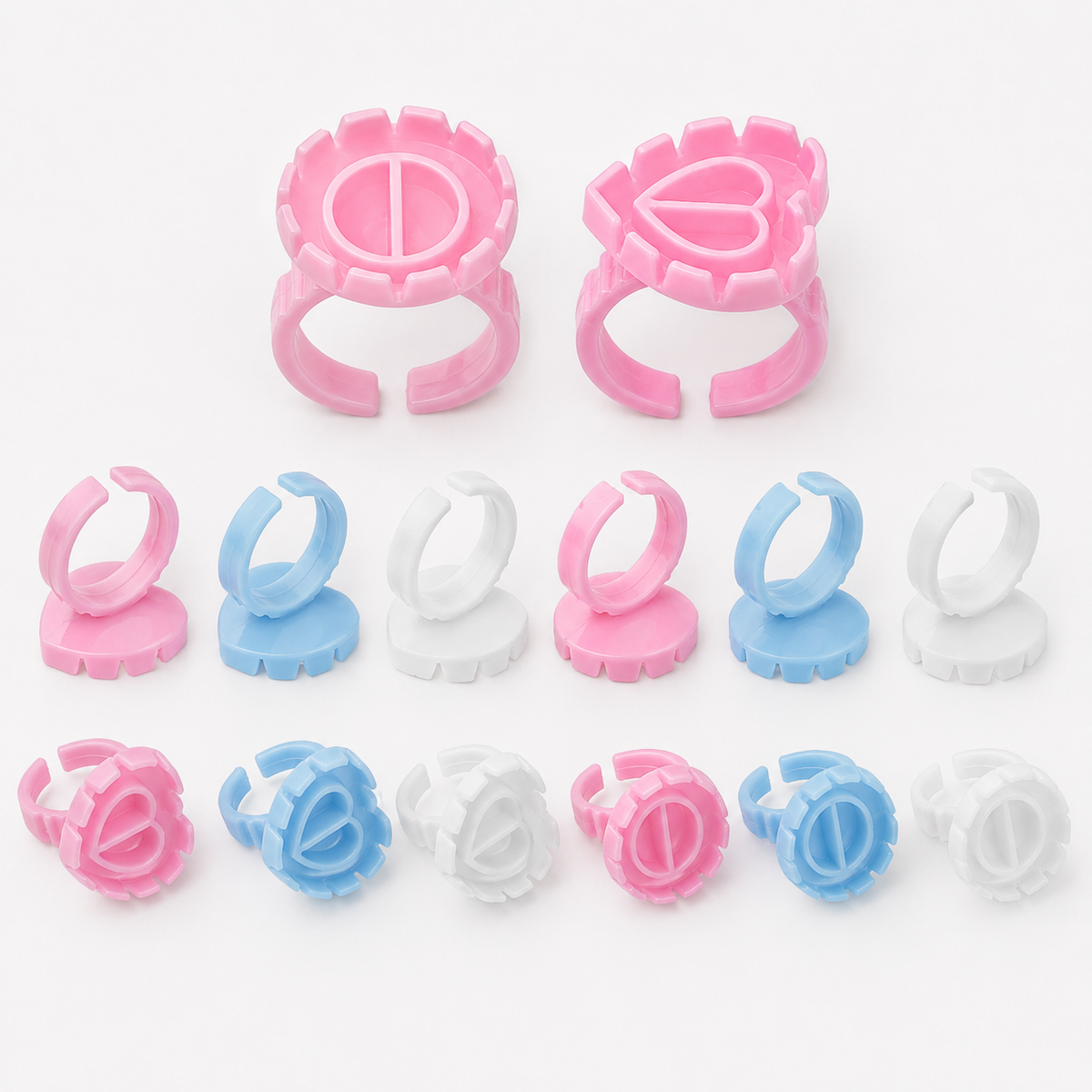 Disposable Glue Rings — 100 Count